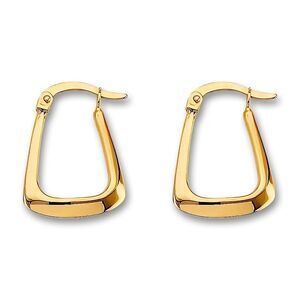 14K Yellow Gold Hollow Hoop Earrings | Dainty Jewelry By Tehrani Jewelry